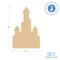 Unfinished Wooden Castle Cutout, 12&#x22;, for Summer Decor &#x26; Crafting | Woodpeckers